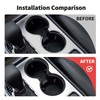 JWWY Front Cup Holder Ring Surround Trim Fit for 2011-2021