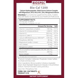 BioSpec Nutritionals Bio-Cal 1200 (250 Tablets)