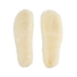 ADLNOSVY Sheepskin Insoles Natural Unisex Cozy Warm Durable Soft Sheep Wool Fleece Replacement Inserts for Men and Women (11.5 Women/9 Men)