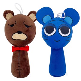 Soft Plush Toys,Music Box Plushies Animal Doll,Super Soft Collectible Stuffed Toy,Music Box Plushies for Kid,Cute Soft Stuffed Figures Game for kids and Fans Aged Decorate Your Home(Blue&Brown)