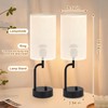 Dreamholder 2 Pack Cordless Bedside Table Lamp, 5000mAh Rechargeable Battery