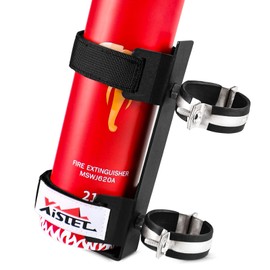 Quick Release UTV Fire Extinguisher Mount Kit Fire Extinguisher Holder Adjustable Roll Bar Fire Extinguishers Mount Bracket for Vehicle Easy Install on 1.75"-2" Roll Cage SXS Polaris RZR Can Am X3