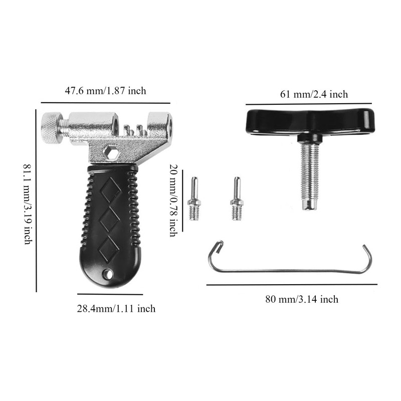 XINYUICEAN Extractor y Medidor de Desgaste para Cadena de Bicicleta,