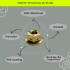 TIRYTU Titanium Flange Nut M8x1.25, Gold