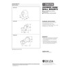 Delta Faucet U4005-PK Adjustable Wall Mount, Chrome,4.00 x 2.00 x