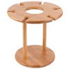 Bamboo Wine Glass Rack Holder Cup Hanging Shelf Organizer for