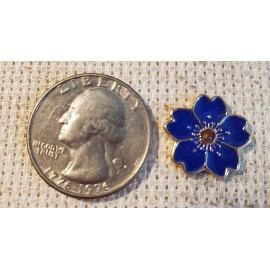 Unbranded Blue Flower Magnetic Needle Minder Cross Stitch Embroidery | Cover Holder