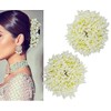 Karki Fusion Mogra White Gajra Hair Accessories Gajra Rubber Band