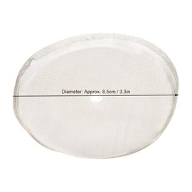 Fdit 5Pcs Coffee Filter Mesh, 8.5cm/3.3in Diameter Reusable Stainless Steel Filter Mesh French Press Filter Coffee Pot Filter Mesh for 600ml French Press Pot Accessory
