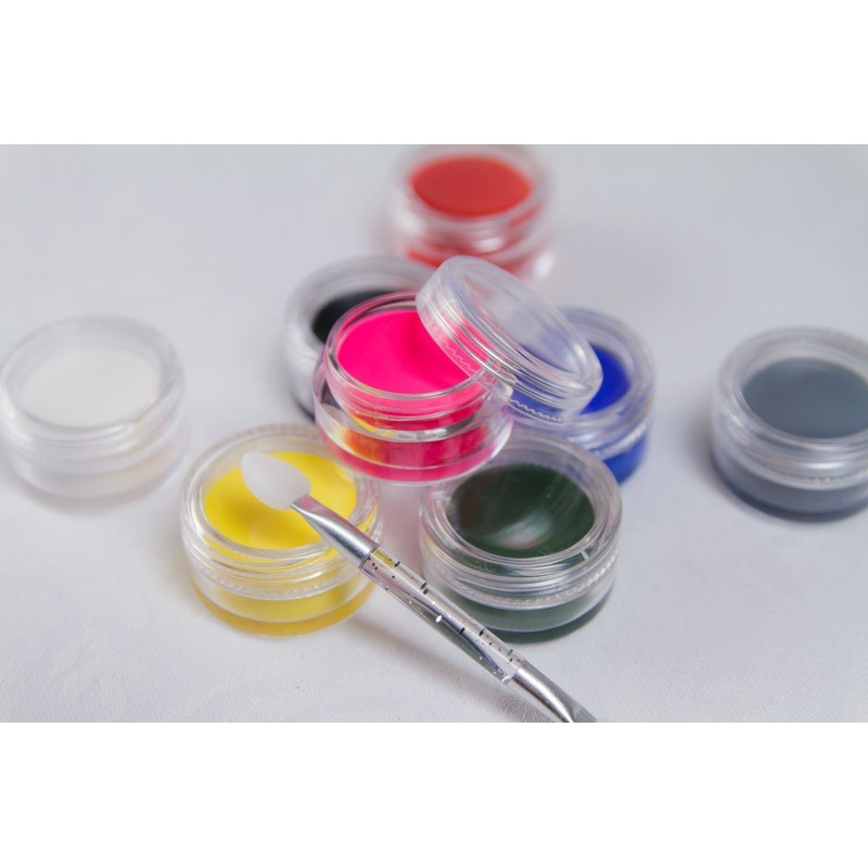 KarnevalsTeufel Make-Up Palette in Theatre Quality Painting Box Aqua Tableau