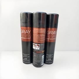 Everpro 3 Pack! Everpro Gray Away Temporary Root Concealer, Medium Brown 03,  2 oz Each