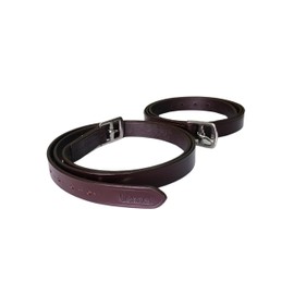 LEXNEL Genuine Leather English Stirrup Leather – Durable & Comfortable Brown Stirrup Leather for English Saddle, Made from Leather with Stainless Steel Hardware (1 Pair, 54 Inch)