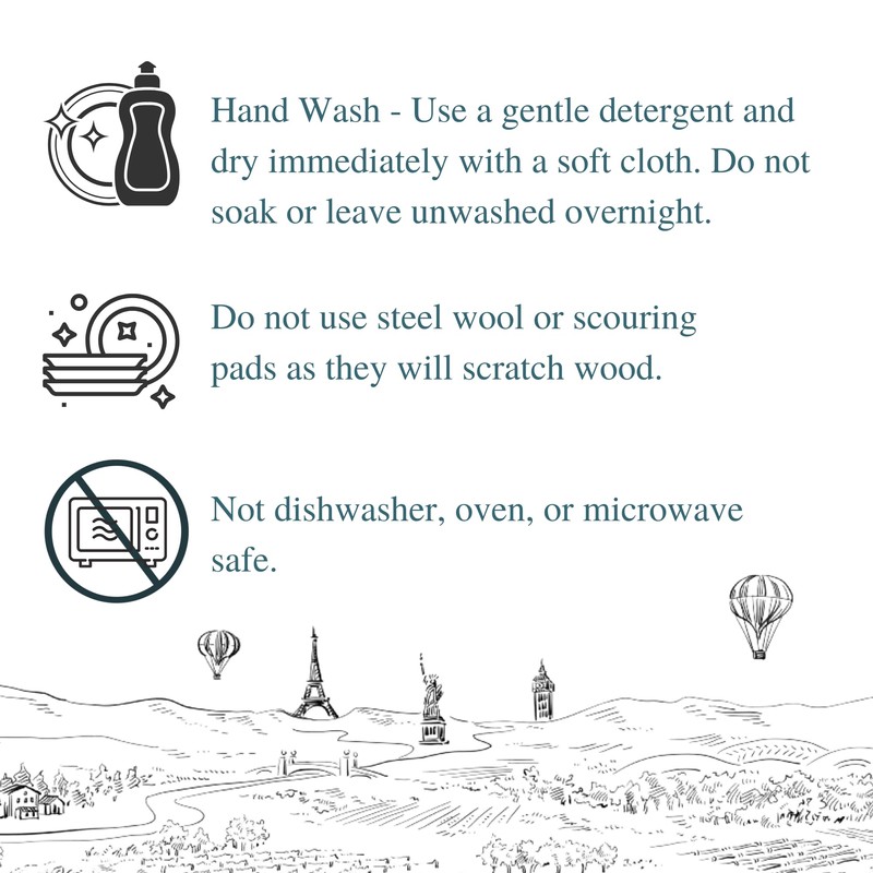 Juliska Bilbao Wood Salad Server Set/2pc