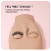 ANNAFRIS 6 Pairs Removable Eyelids with Lashes, Replaced Eyelid Mannequin