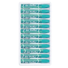 PATIKIL Aquamarine Oil Pastels, 12Pcs Soft Oil Crayons Vibrant and Creamy Pastels Stick Art Supplies for Art Painting Drawing Blending Graffiti for Artists Beginners