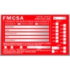 Annual Vehicle Inspection Label Sticker Aluminum FMCSA DOT 6" x