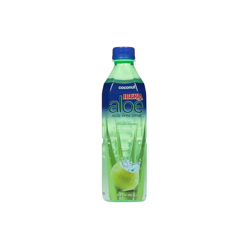 Iberia Aloe Vera Juice Drink, Coconut, 16.9 Fl Oz (Pack