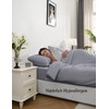 bienDo Fitted Sheet 100 x 200 cm, Grey, Bamboo, 35
