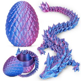 A-Laser Purple 3D Printed Dragon Eggs Fidget Toy, Easter Basket Surprise