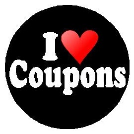 I Love Coupons MAGNET (heart)