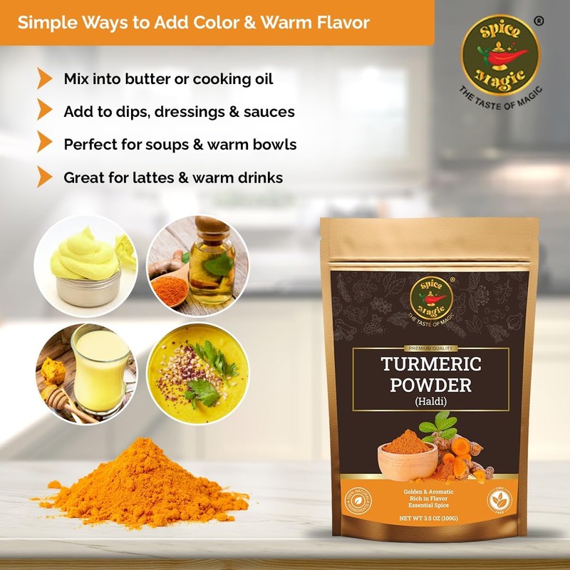 Spice Magic Turmeric Powder – 3.5 oz (100 g) |