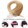20" Micro Loop Human Hair Extensions 1g/s 50Strands #12/613 Golden