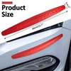 Bonsicoky 4 Pack Red Bumper Guard Strip - Anti-Collision Patch