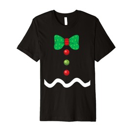 Gingerbread Man Christmas Holiday Costume Premium T-Shirt