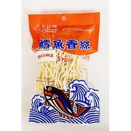 Taiwanese Pollock Fish Strip Snacks, Nutritious Delicious, 28g,6 Pack