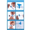MEETOOT 2pcs Disposable Medical Three Way Valve 3-Way Stopcocks with