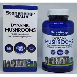 Stonehenge Health Dynamic Mushrooms 60 Veggie Capsules New