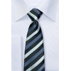 RETREEZ 3 Color Stripe Microfiber Woven Men's Tie Necktie -