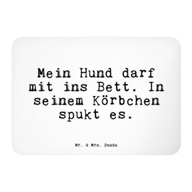 Mr. & Mrs. Panda Magnet "Mein Hund darf mit..." [German Language] Gift, House, Souvenir Magnet, Funny Sayings, Fridge Magnet, Note Magnet, Saying Sayings