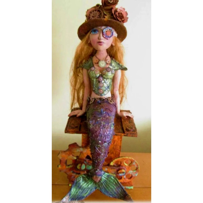 Frowning Francis Folk Art CD Doll Pattern Class Tutorial "Rebecca