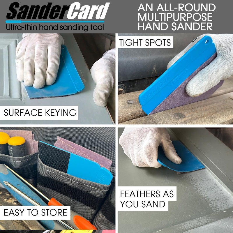 SanderCard Pro Hand Sander - Tool Only | Requires Hook