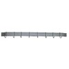 30" Black Bar Rack with 8 Black Hooks