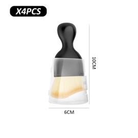 MEMOFYND 4 Dust Brushes with Cover, Soft Bristle Brush, Car Interior Cleaning Brush, Super Soft Detail Brush, Car Cleaning, Dust Brush Tool Brush for Cleaning Cars, Motorcycles, Wheels