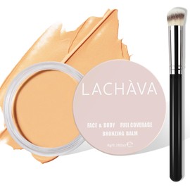 LOKFAR Concealer Full Coverage Kit with Brush, Under Eye Concealer for Dark Circles, Cream Makeup Concealer [Hydrating Waterproof Concealer] for Conceals Acne, Blemish, Pores and Spots (#06)