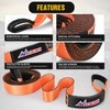 Nilight 3" x 30' Recovery Tow Strap Kit with 2"