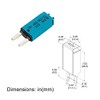 GLOSO E73 Mini ATM 15 Amp Circuit Breakers Manaul Reset