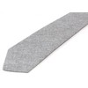 Proper Materials Men's Chambray Cotton Skinny Necktie Tie Textured Distressed