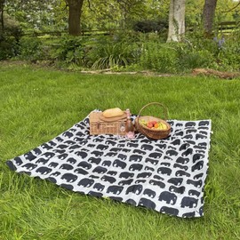 BundleBean Waterproof picnic blanket – Lightweight and compact beach mat, picnic rug. With compact stuff bag. Large picnic blanket, sand-proof and tear resistant for camping, beach, picnics
