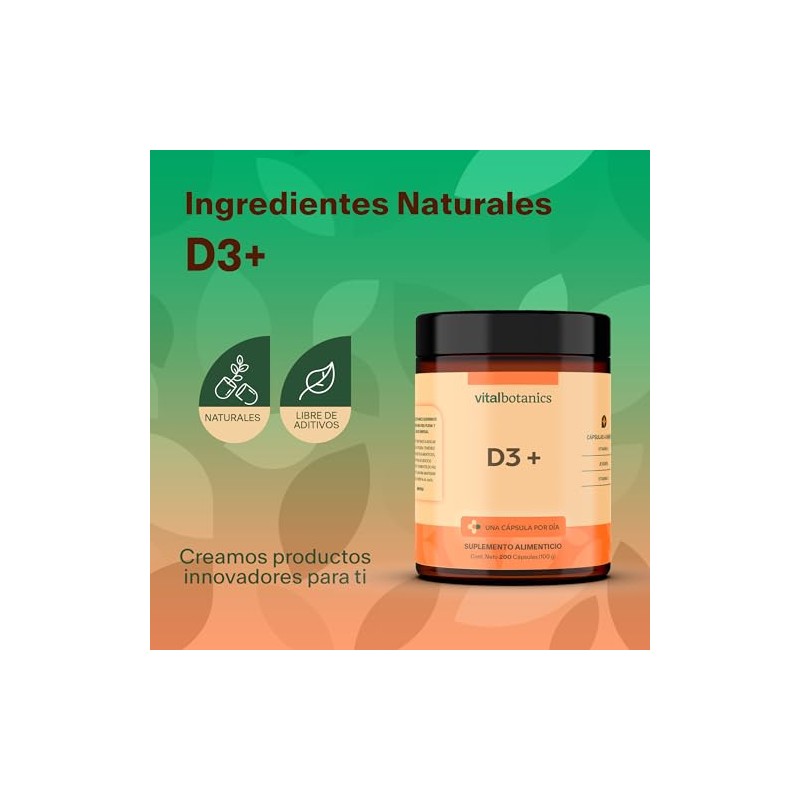 Vital Botanics Suplemento Alimenticio Vitamina Jengibre 200 Cápsulas 500 Multivitamínico