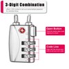 ZHEGE TSA Lock for Luggage 3 Digit Combination Cable Lock