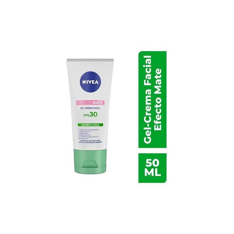 Crema Facial Hidratante Nivea Efecto Mate Con Fps 30 50