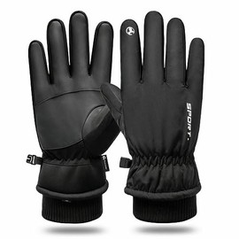 Bluelander Guantes para Frío Hombre y Mujer, Combinación Perfecta de Calidez, Resistencia al Agua, Funcionalidad de Pantalla Táctil y Agarre Antideslizante, con Bandas Ajustables