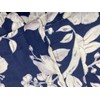 Nicole Miller Queen Duvet Cover Chinoiserie Eastern Floral Vines Navy
