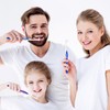 WLLHYF 4 Pcs Tuft Toothbrush Tufted Brush, Interspace Toothbrushes End-Tuft