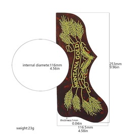 RuiJOTWAT Pvc Adhensive Right Handed Acoustic Guitar Pickguard Pick Guard For Compatible With Gibson Replacement Parts