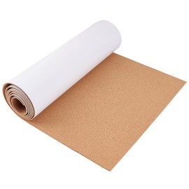 BENECREAT 78.7x15.7 Inch Self-Adhesive Cork Roll, 3mm Thick Natural Cork Bulletin Boards, Sticky Cork Tiles for DIY Craft Kitchen Office School